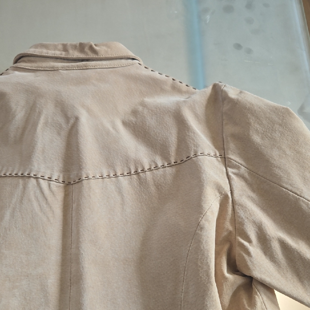 Ruff Hewn Women's Beige Utility Jacket - Picture 13 of 15